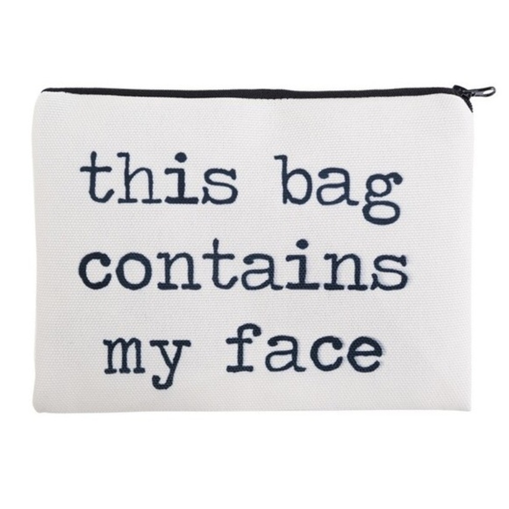 ‘This Bag Contains My Face’ Cosmetic Bag. NWT. - Picture 5 of 5